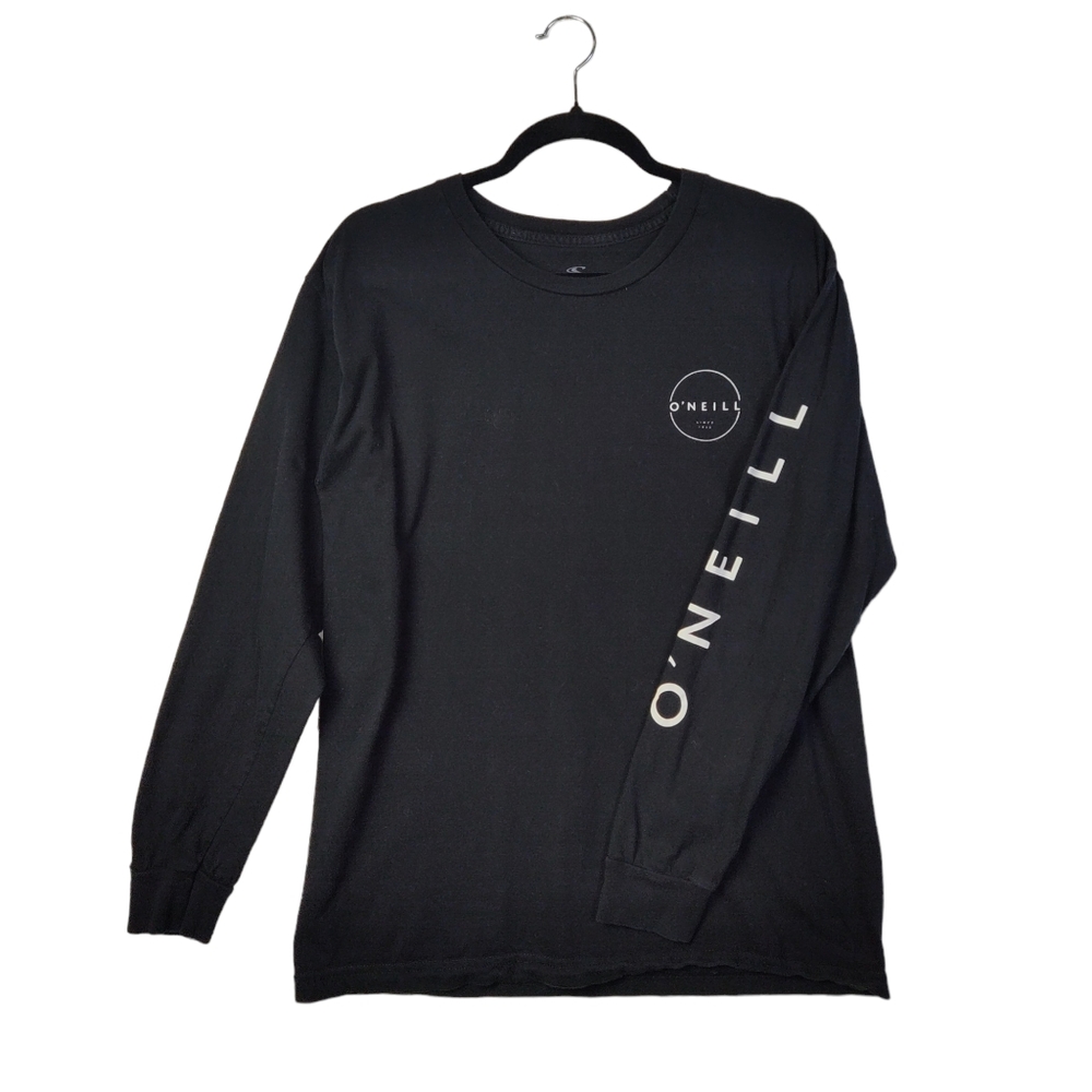 O'Neill Long Sleeve Shirt Adult Size Medium Black Casual Graphic‎ Mens Surfing